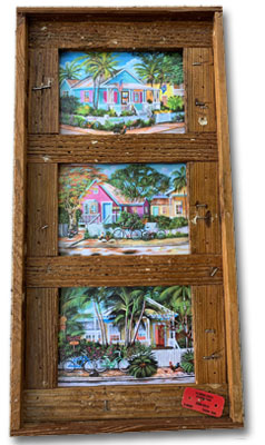 Triple Prints in Lobster Trap Frame