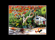 La Flamboyan Matted Print